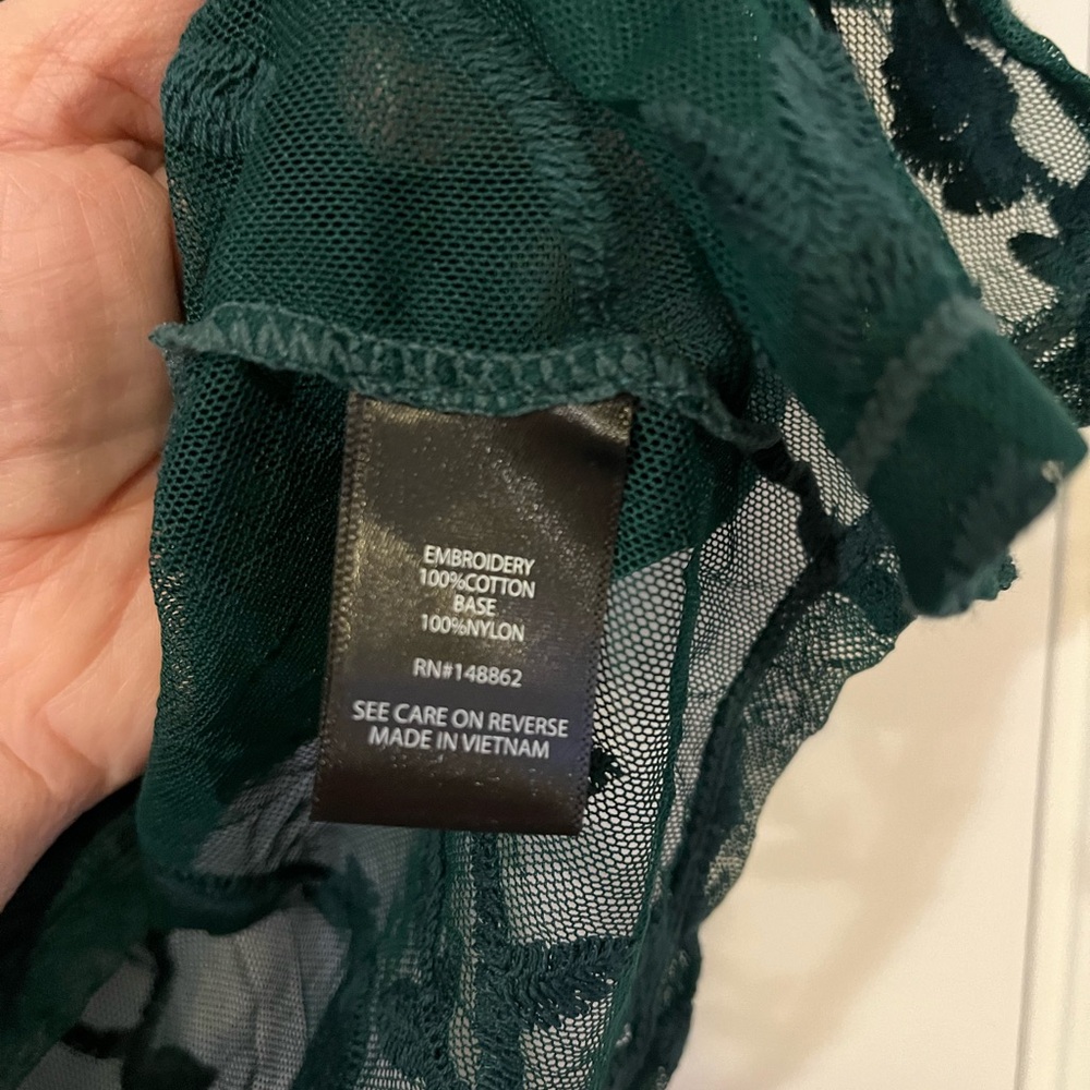 torrid dark teal camisole and lace overlay tank - Picture 4 of 9